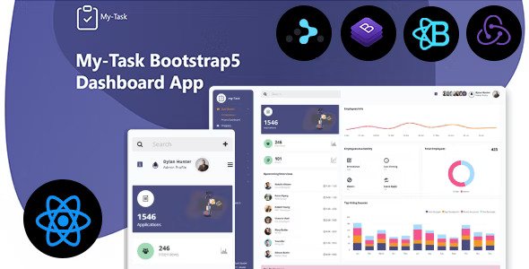 Mytask React Redux Project Management Admin Template