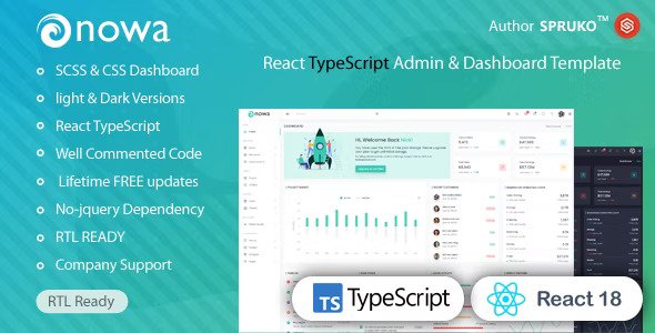 Nowa React TypeScript Admin Template