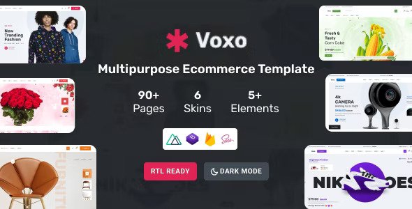 Voxo Multipurpose Vue Js Ecommerce Template Admin Email Invoice Template